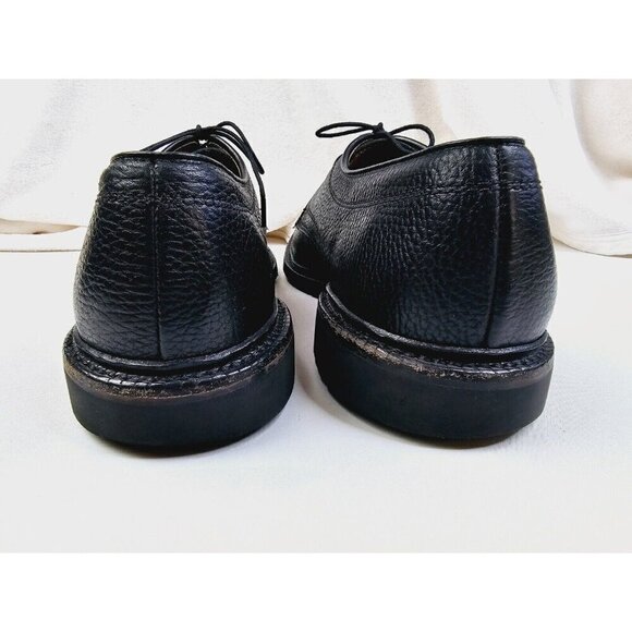 Allen Edmonds Size 11.5B Men Becker Black Pebbled Leather Lace Up Shoes USA Made main image 9